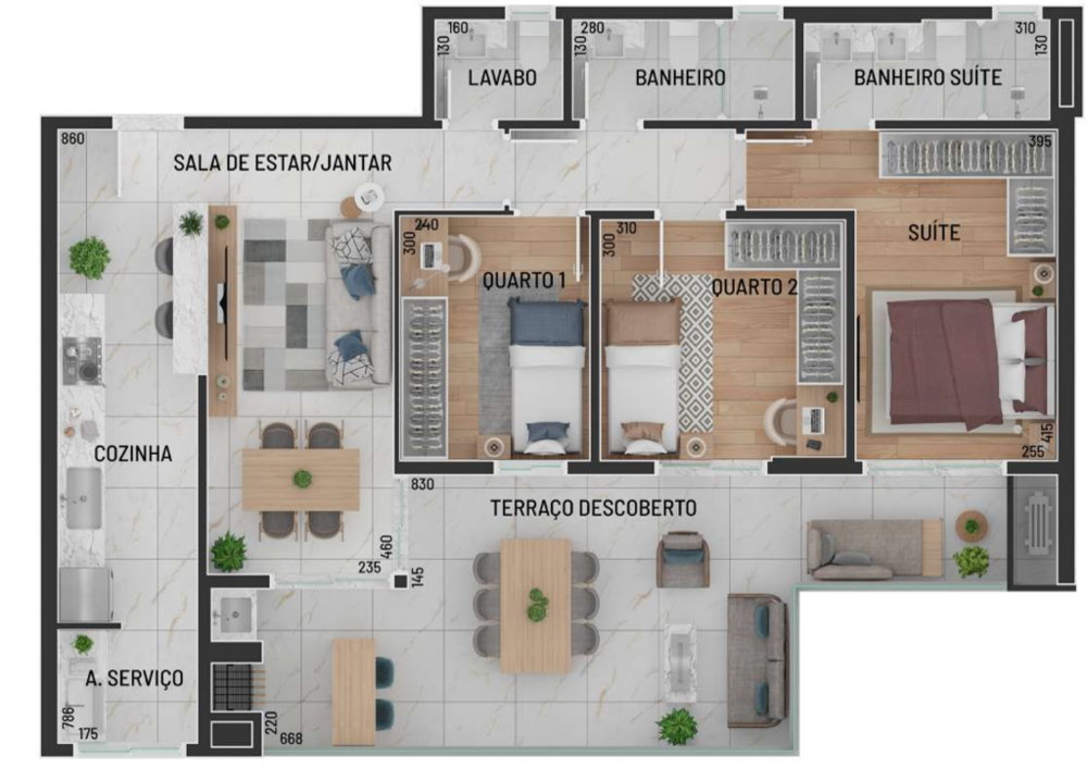 Apartamento à venda com 3 quartos, 116m² - Foto 5