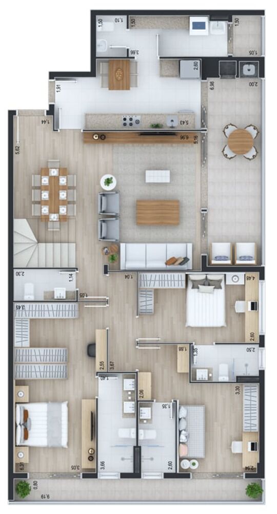 Apartamento à venda com 3 quartos, 143m² - Foto 7