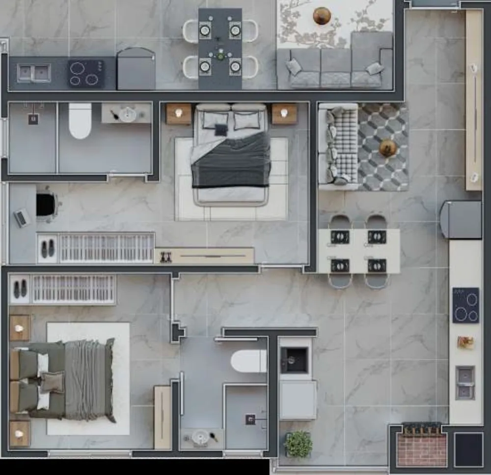 Apartamento, 2 quartos, 60 m² - Foto 11
