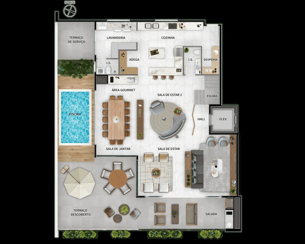Apartamento, 5 quartos, 849 m² - Foto 7