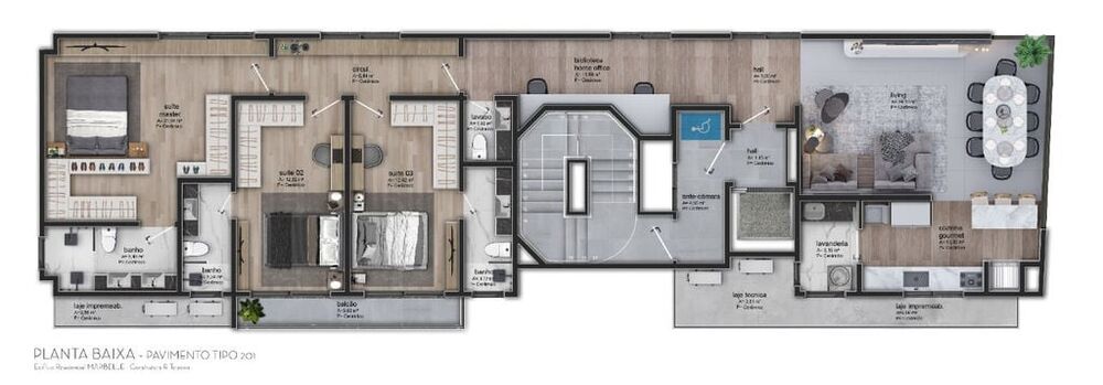 Cobertura, 4 quartos, 215 m² - Foto 2