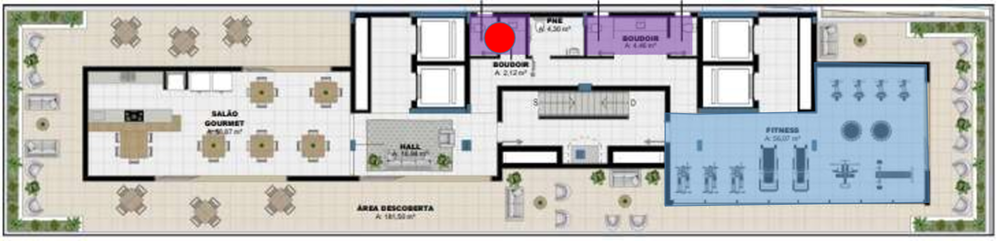 Apartamento à venda com 1 quarto, 62m² - Foto 7
