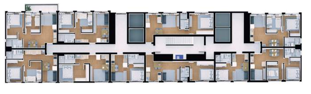 Apartamento à venda com 1 quarto, 62m² - Foto 6