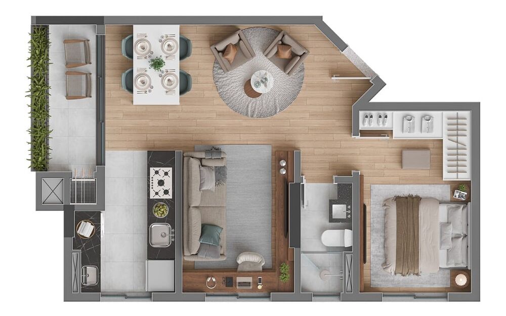 Apartamento à venda com 2 quartos, 51m² - Foto 8