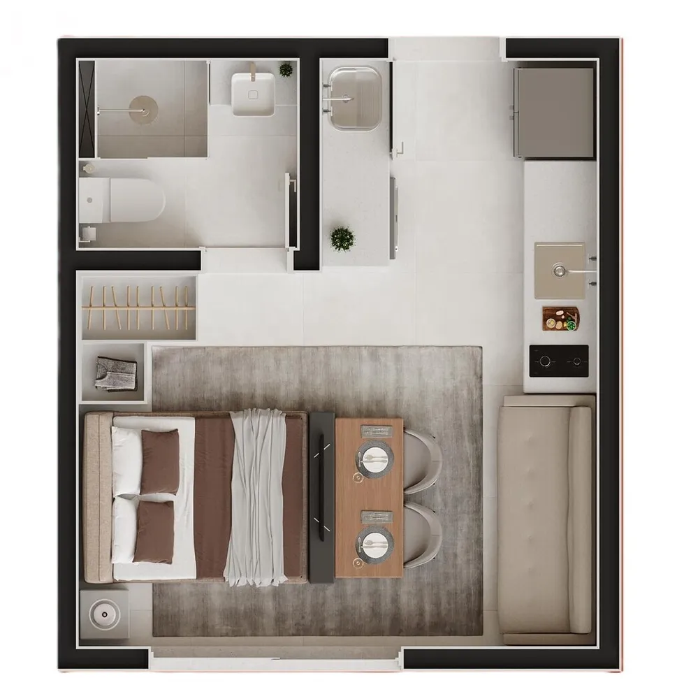 Apartamento, 3 quartos, 56 m² - Foto 8