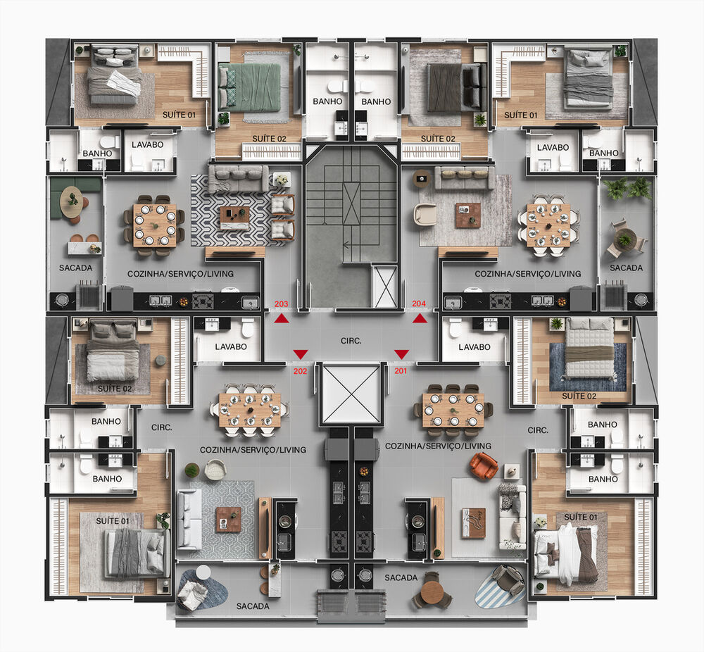 Apartamento, 2 quartos, 80 m² - Foto 1