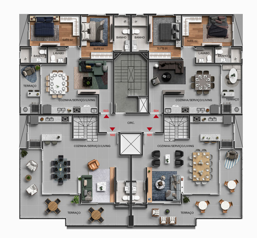 Apartamento, 2 quartos, 80 m² - Foto 5