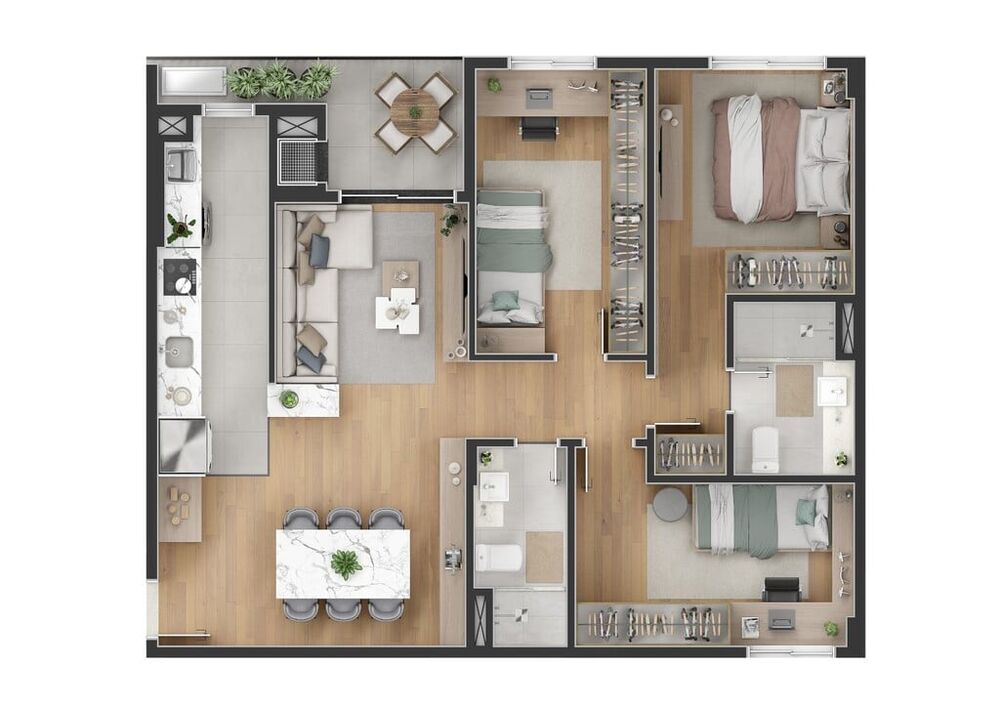 Apartamento à venda com 2 quartos, 114m² - Foto 7