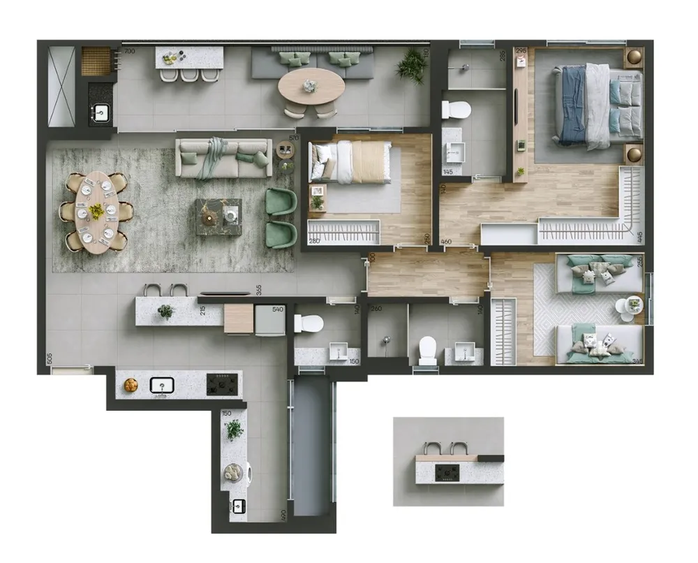 Apartamento, 2 quartos, 82 m² - Foto 1
