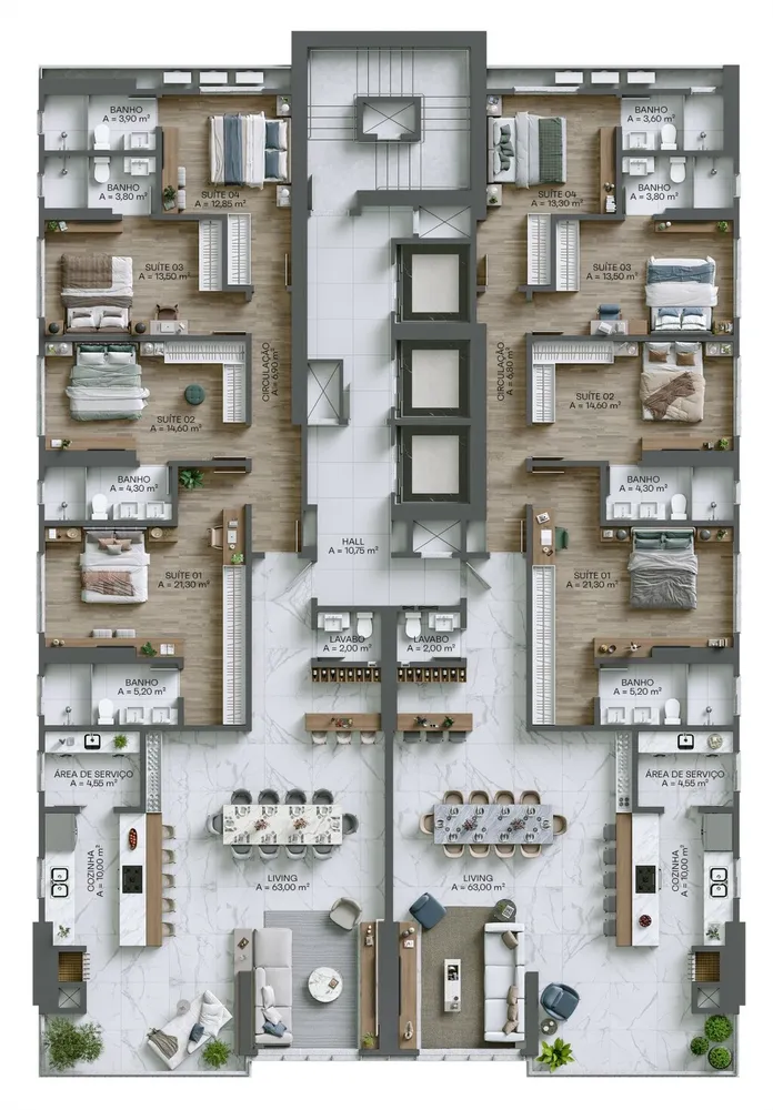 Apartamento, 5 quartos, 374 m² - Foto 12