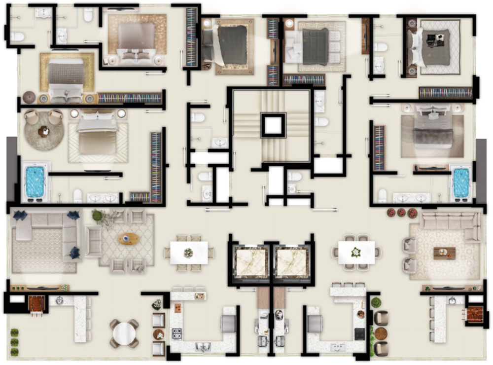 Apartamento, 3 quartos, 140 m² - Foto 1