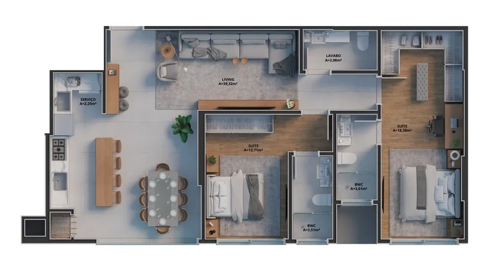 Apartamento, 3 quartos, 134 m² - Foto 11
