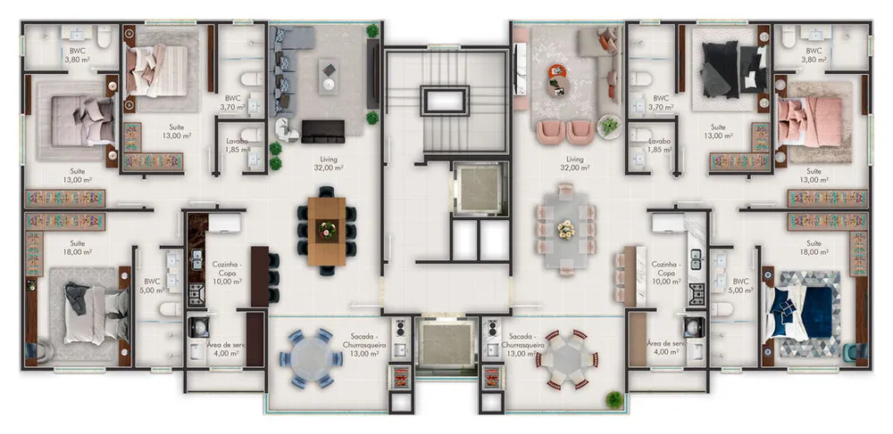 Apartamento, 3 quartos, 132 m² - Foto 2