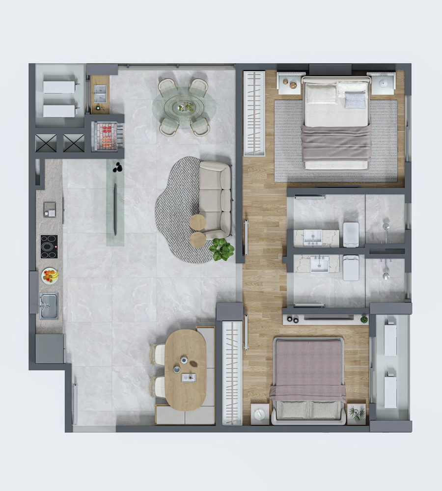 Apartamento, 2 quartos, 64 m² - Foto 8