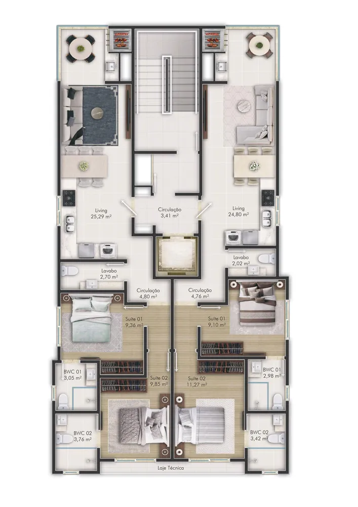 Apartamento, 2 quartos, 85 m² - Foto 2