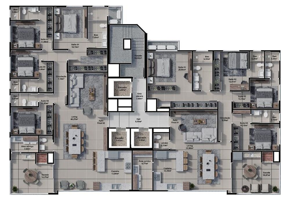 Apartamento, 4 quartos, 173 m² - Foto 7