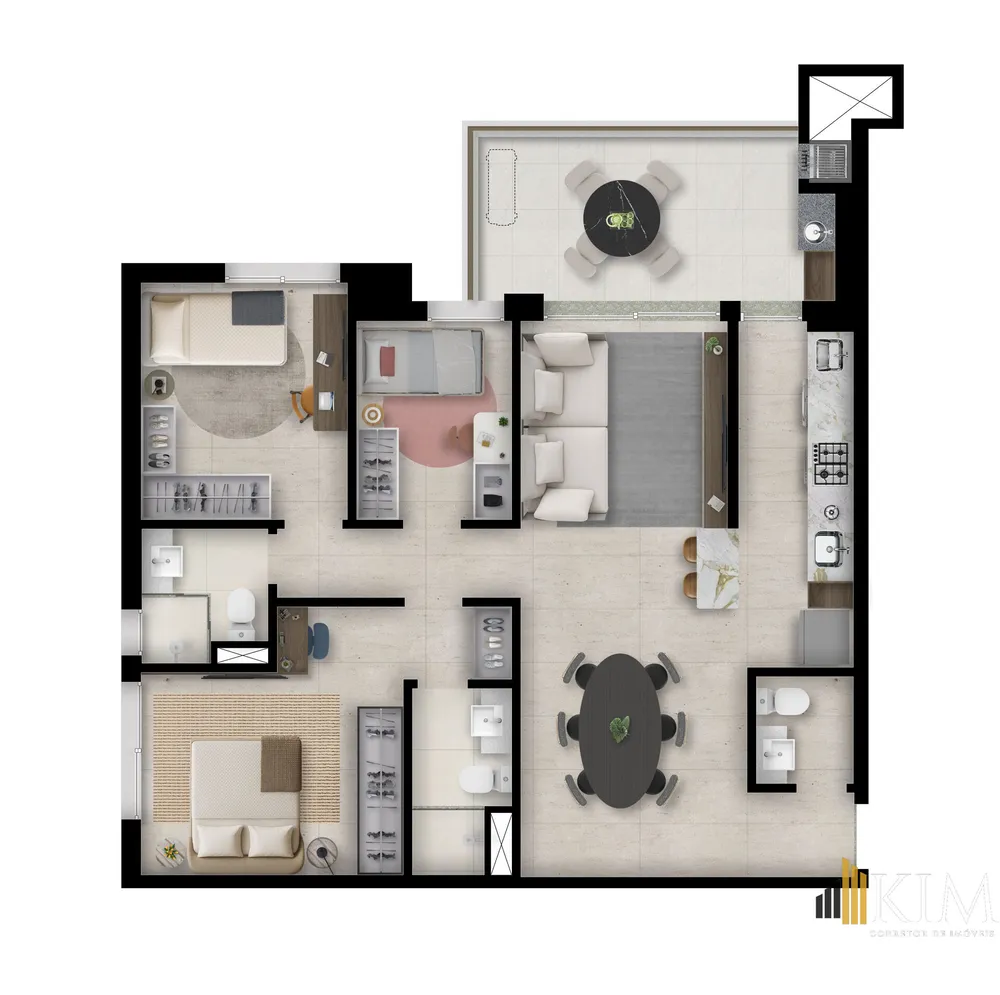 Apartamento, 3 quartos, 89 m² - Foto 8