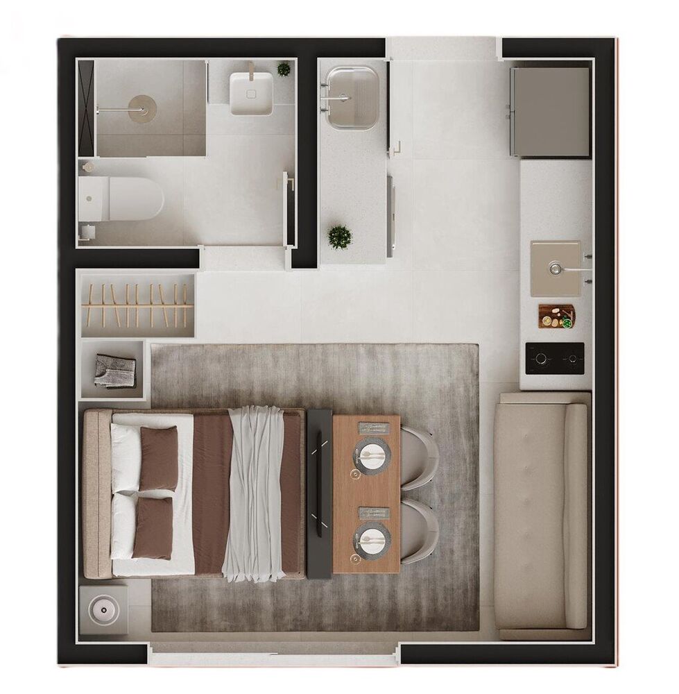 Apartamento à venda com 1 quarto, 22m² - Foto 16
