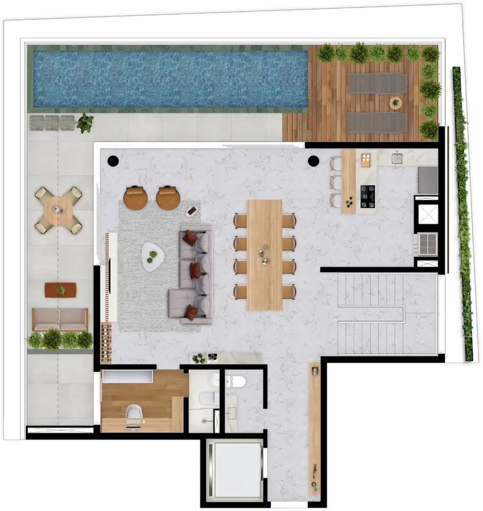 Cobertura, 4 quartos, 253 m² - Foto 12