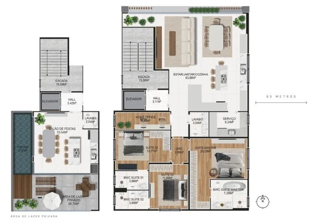 Apartamento à venda com 3 quartos, 247m² - Foto 7