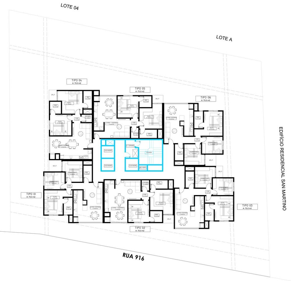 Apartamento, 3 quartos, 70 m² - Foto 4