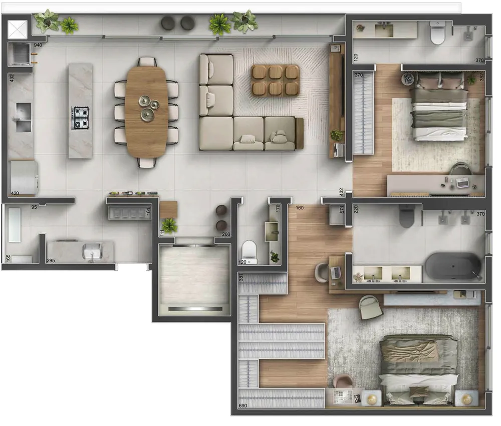 Apartamento, 2 quartos, 183 m² - Foto 6