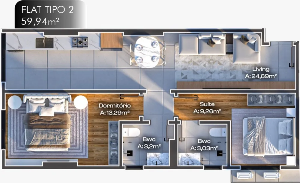 Apartamento, 2 quartos, 78 m² - Foto 16