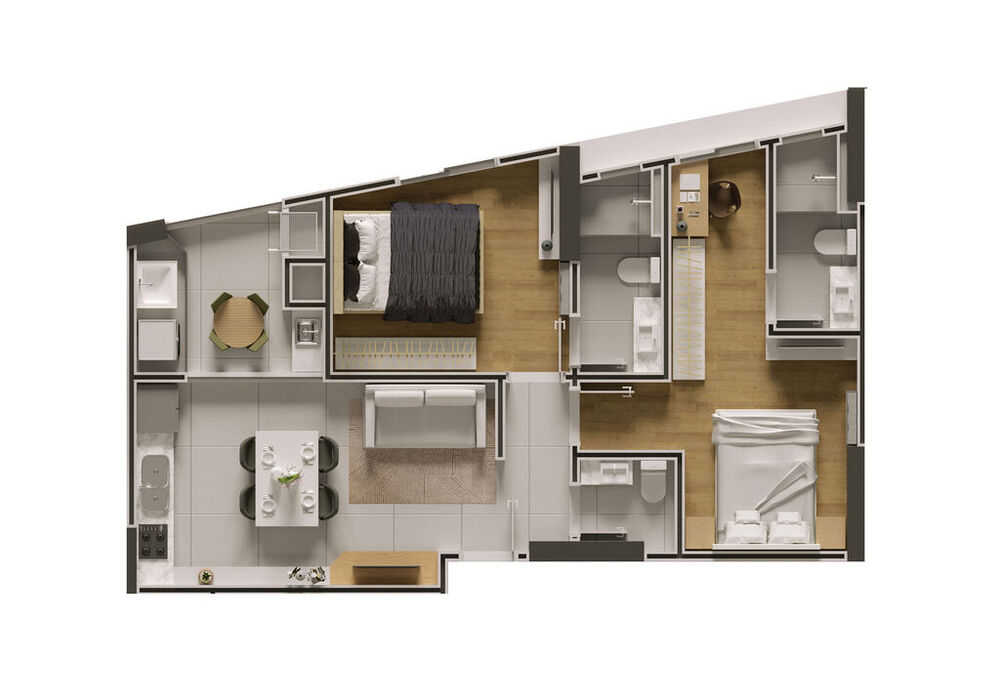 Apartamento, 2 quartos, 66 m² - Foto 6