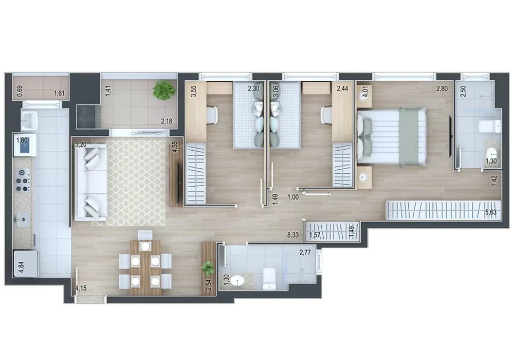 Apartamento, 2 quartos, 71 m² - Foto 4