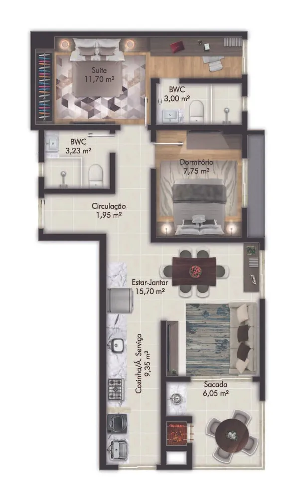Apartamento, 2 quartos, 63 m² - Foto 5