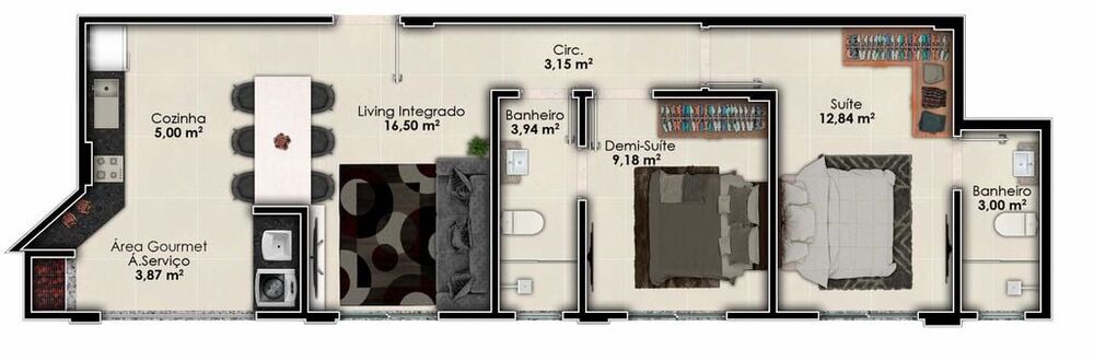 Apartamento, 3 quartos, 135 m² - Foto 7