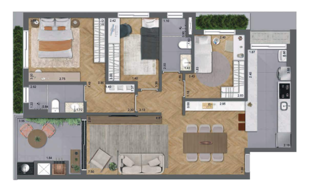 Cobertura, 3 quartos, 140 m² - Foto 7