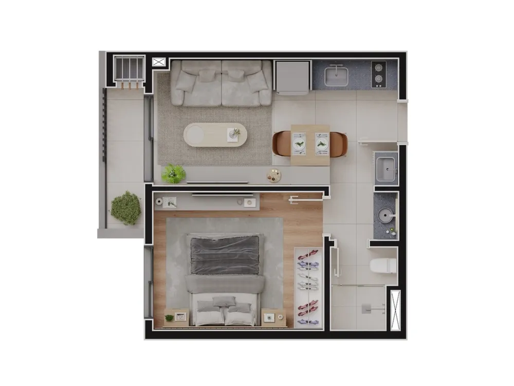 Apartamento, 1 quarto, 27 m² - Foto 12