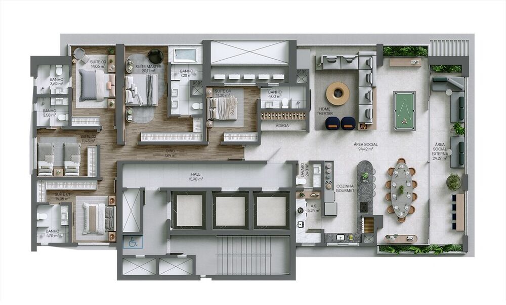 Apartamento, 5 quartos, 285 m² - Foto 4