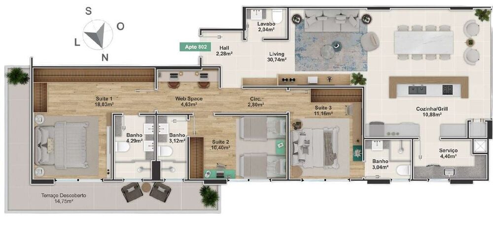 Apartamento, 5 quartos, 237 m² - Foto 10