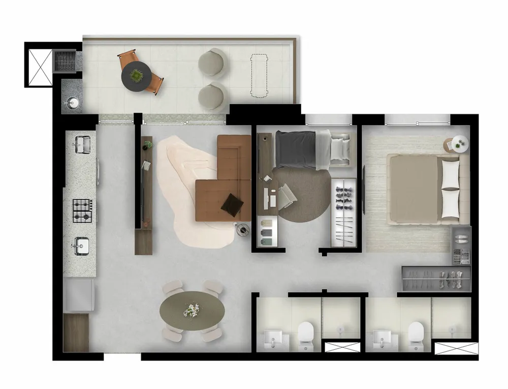 Apartamento, 2 quartos, 65 m² - Foto 8