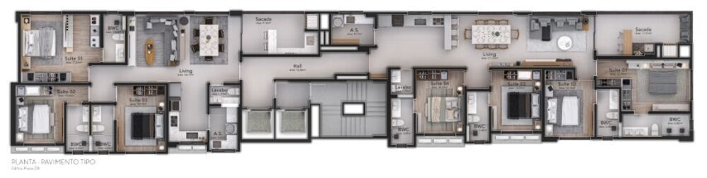 Cobertura, 4 quartos, 261 m² - Foto 1