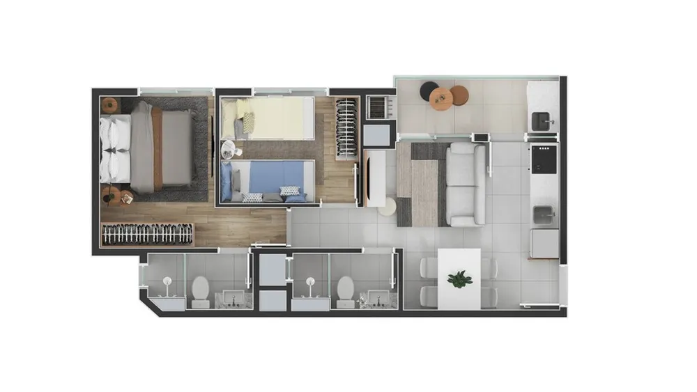 Apartamento, 2 quartos, 46 m² - Foto 14