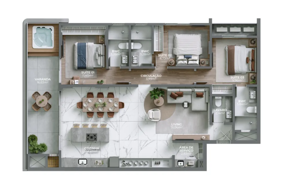 Apartamento, 3 quartos, 196 m² - Foto 34