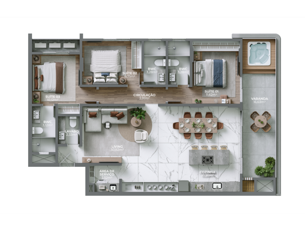 Apartamento, 3 quartos, 196 m² - Foto 20