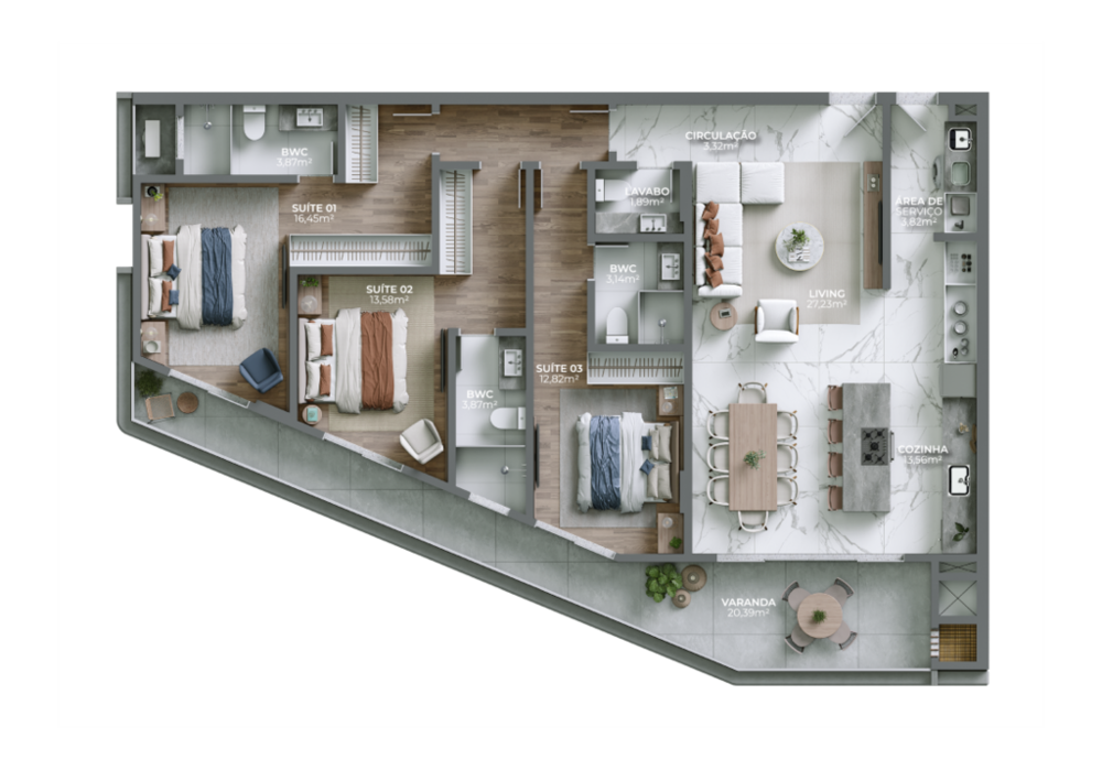 Apartamento, 3 quartos, 196 m² - Foto 22