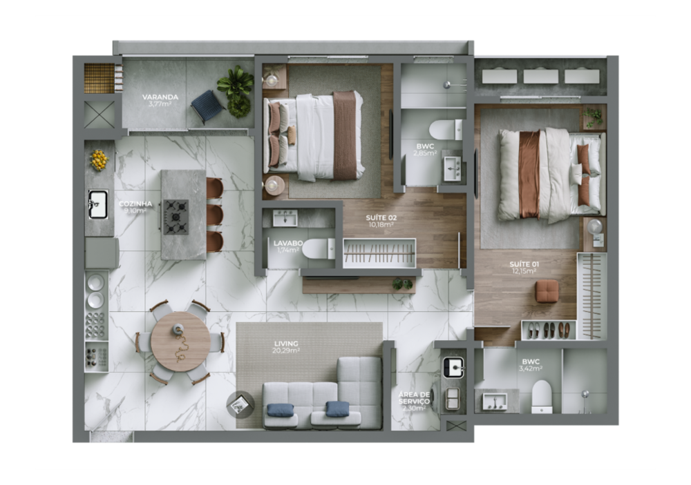 Apartamento, 3 quartos, 196 m² - Foto 21
