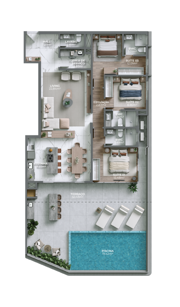 Apartamento, 3 quartos, 196 m² - Foto 17