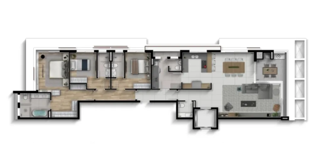Apartamento, 3 quartos, 174 m² - Foto 3