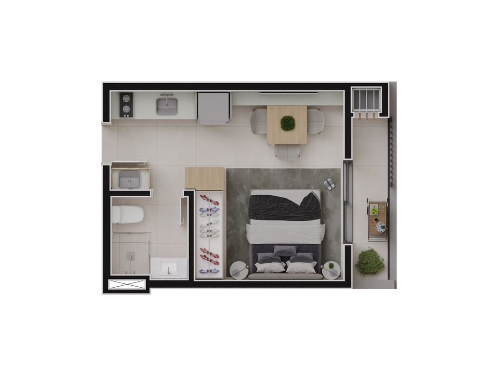 Apartamento, 1 quarto, 26 m² - Foto 7