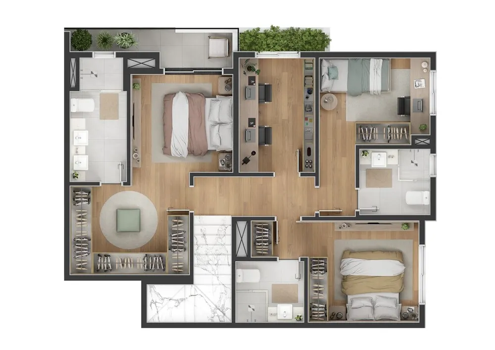 Apartamento, 2 quartos, 67 m² - Foto 1