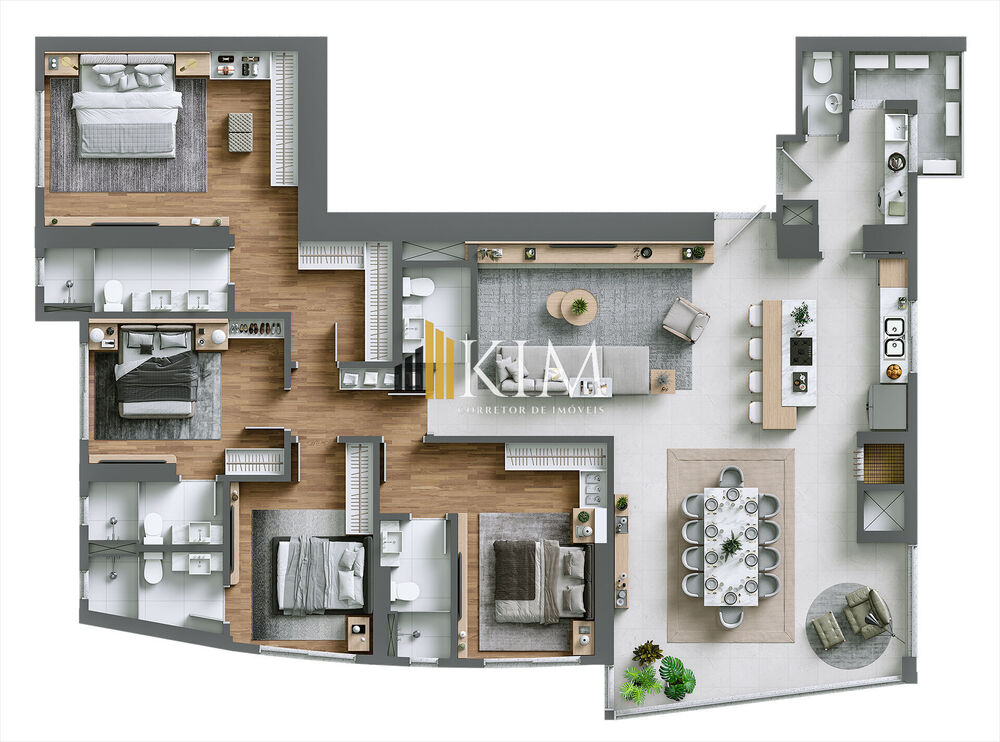 Apartamento, 4 quartos, 197 m² - Foto 7