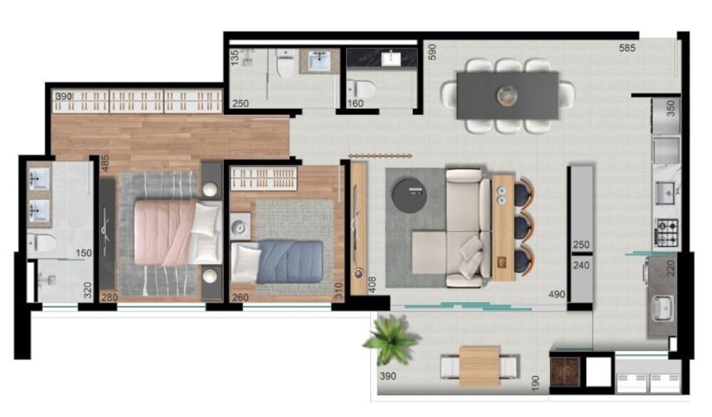 Cobertura, 3 quartos, 155 m² - Foto 4