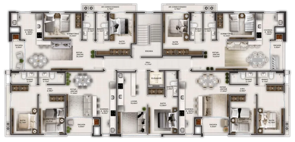 Apartamento, 2 quartos, 120 m² - Foto 13