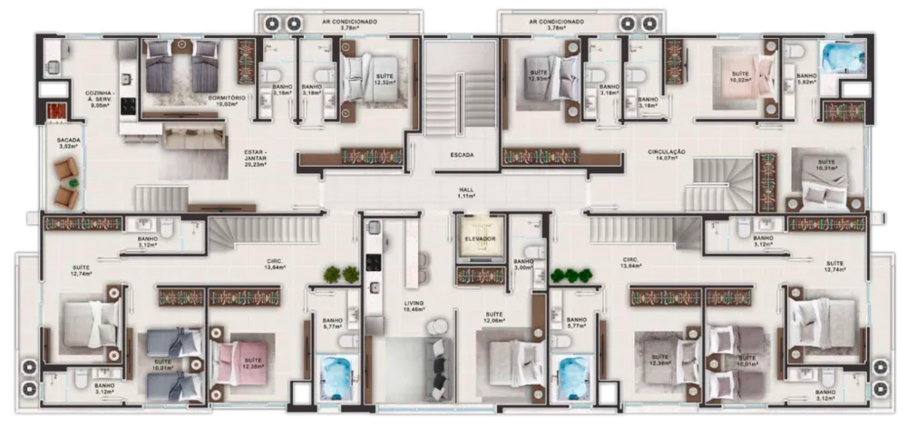 Apartamento, 2 quartos, 120 m² - Foto 12